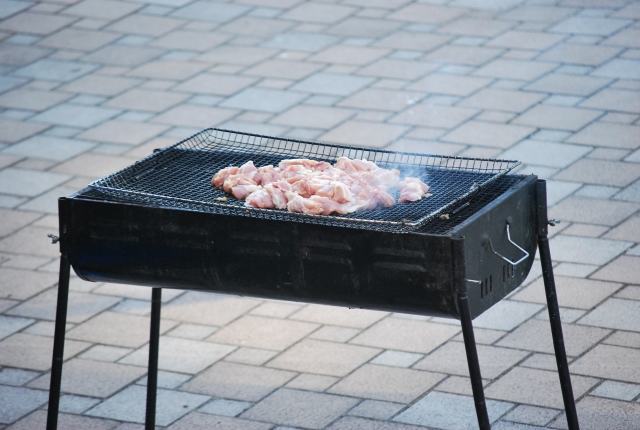 人工芝のレンガ