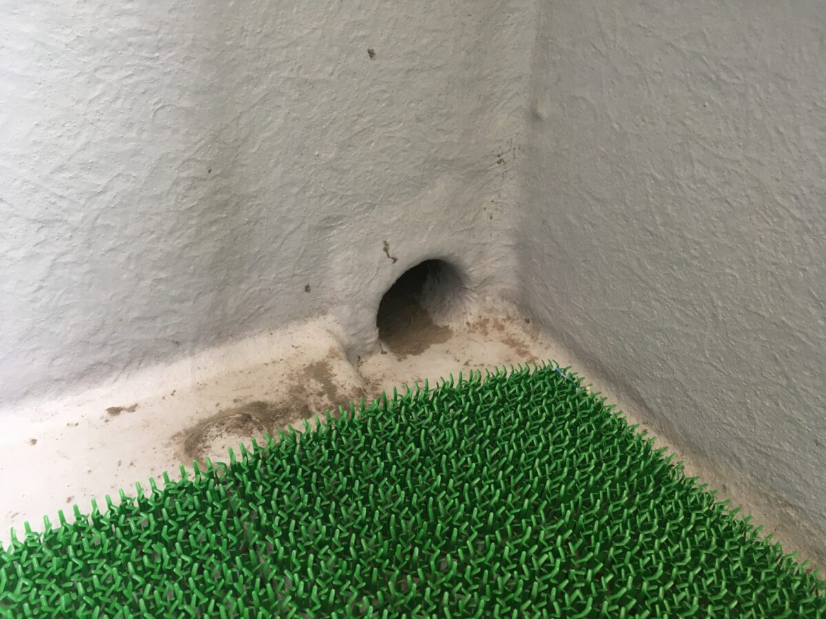 ベランダの水はけ