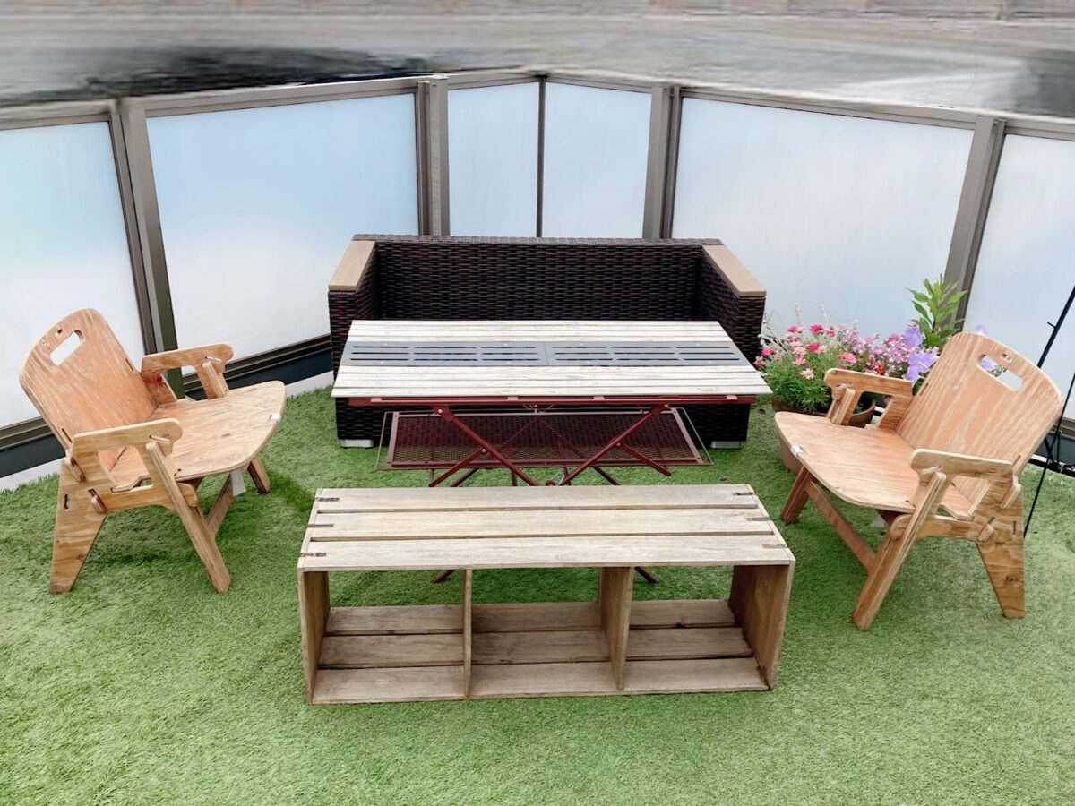 テラスの人工芝