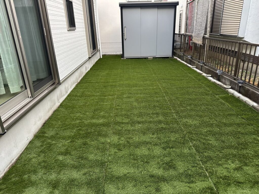 市川塗装様個人宅人工芝